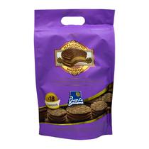 Mini Alfajor Punta Ballena Recheio Mousse Chocolate Cobertura Chocolate Ao Leite Pacote  360G