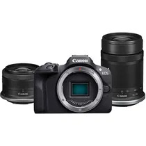Câmera Canon Eos R50 24.2MP Kit Lente 18-45MM RF-s + Lente 55-210MM