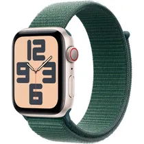 Apple Watch Se 2 44MM GPS + Celular MXG93LL/A Aluminum Silver/Sport Loop Lake Green