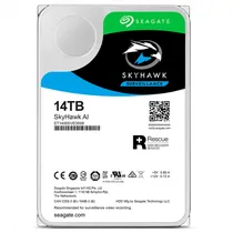 Hard Disk Interno para Sistema de Vigilância NVR Seagate Skyhawk Ai Surveillance 14TB 3.5" 7200 RPM - ST14000VE0008