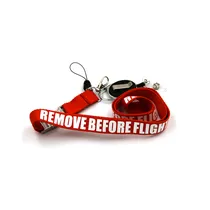 Keychain Lanyard Remove Before Flight (Red)