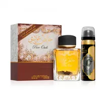Kit Perfume Lattafa Pure Oudi Edp Unissex 100ML + Spray Corporal 50ML