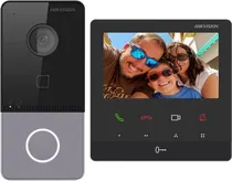 Kit Vídeo Porteiro Eletrônico Hikvision DS-KIS606-P