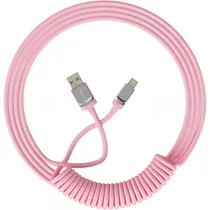 Cabo Espiralado Akko USB-C para USB-A - Rosa