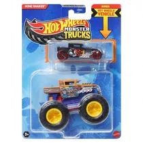 Car Hot Wheels Monster Truck Plus Car Bone Shaker JCG41