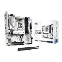 Placa Mãe 1700 Asrock B760M Pro RS Wifi White 4XDDR5, 2XM.2 Nvme, 1XHDMI, 1XDISPLAYPORT 1.4, 1XUSBC 3.2, 2XUSB-A 2.0, 3XUSB-A 3.2, 1XRJ45 Gigabit 2.5, 1XAUDIO, M-ATX, White  Placa Mãe 1...