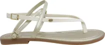 Sandália Infantil Klin 126173000-008466 - Branco/Dourado