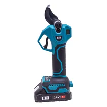 Tesoura de Poda Eletrica ET2238 / 24V Lithuim / 500W / 100-240V - Turquesa/ Preto
