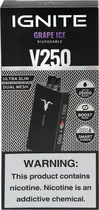 Vape Descartável Ignite V250 Grape Ice 25000 Puffs