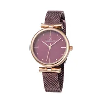 Relógio Analógico Feminino Daniel Klein Premium DK11956-6 - Roxo/Rosa Ouro