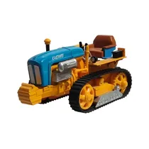 Brinquedo KDW 691012 - Trator de Esteiras - Amarelo e Azul