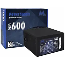 Fonte de Alimentação para PC Mtek PSR-600 com 80 Plus/600W/Bivolt - Preto