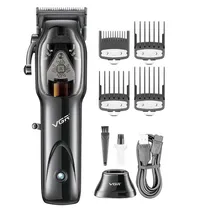 Maquina de Cortar Cabelo VGR V-653 Hair Clipper / 9000RPM / Recarregavel - Preto