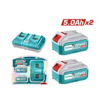 Kit de Bateria Recargable para Herramientas + Cargador Total TFBCPK2425 20V 5.0AH 220V