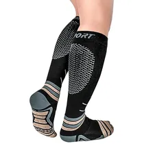 Medivaric Media MVS0010912 Deportivo Unisex (T)L Negro/Gris