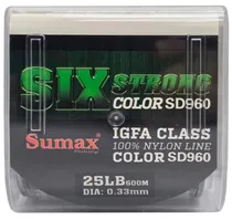 Linha Monofilamento Sumax 6X Strong SD-960 0,33MM 25LB 600M Green