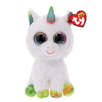 TY Peluches TY Beanie Boos Pixy Unicornio Blanco Regular Tela Poliester Años 3+ Multicolor