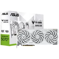Placa de Video Asus Tuf Gaming Oc 16GB Geforce RTX5070TI GDDR7 - TUF-RTX5070TI-O16G-White-Gaming
