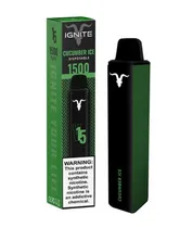 Vape Descartável Ignite V15 / 1500 Puff / 5% Nicotina - Cucumber Ice