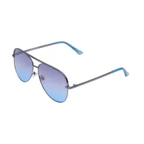 Óculos de Sol Feminino Daniel Klein DK4279P-C4 - Prata/Azul