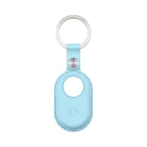 Estuche Con Llavero Samsung Strap Studio Leather Key Ring GP-FUT560BRACW para Galaxy Smart Tag 2 Light Blue