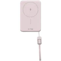 Carregador Portátil Wireless G-Tide Slim 01 5.000 Mah Salida USB-C - Rosa