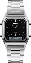 Relógio Skmei 1220 Silver Black - Masculino