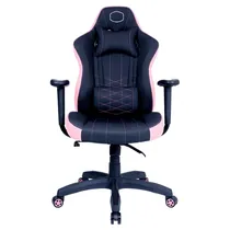 Cadeira Gamer Cooler Master Caliber E1, Preta/Rosa c/Almofadas, Retrátil, Reclinável - CMI-GCE1-PK