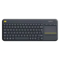 Teclado Logitech K400 Plus 920-007123 Touch Sem Fio - Preto