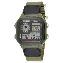 Relogio Masculino Digital Casio Watch AE-1200WHB-3BVD Verde