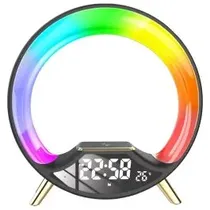 Smart Vision Speaker S528 RGB/BT/Alarma/Carg.Wirl 15W Black