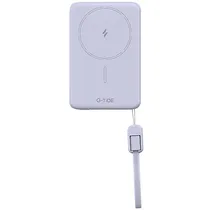 Carregador Portátil Wireless G-Tide Slim 01 5.000 Mah Salida USB-C - Roxo