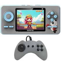 Console Portátil Game Box S5 de 2.4" com 520 Jogos - Cinza/Azul (Inglês Chinês)