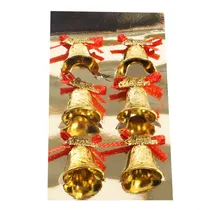 Enfeite Natalino Sinos Dourados AD71012