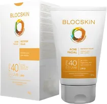 Protetor Solar Blocskin Acne Facial SPF 40 Lírio - 80G