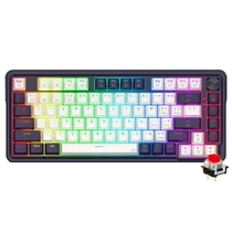 Teclado Gamer Mecanico Redragon K673WB-RGB-Pro Ucal Pro Mini Wireless / Red / Ingles - Roxo / Branco