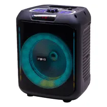 Speaker / Caixa de Som Portatil Inova RAD-0037 Remix P2 / 8" / 20W / com Microfone / USB / TF / FM / Bluetooth - Preto