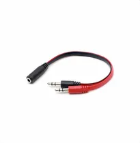 Adaptador de Audio Sate HS-211T(2MACHO X 1FEMEA)P2  Adaptador d...