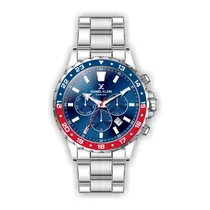 Relógio Analógico Masculino Daniel Klein Exclusive DK.1.12333-3 - Prata e Azul