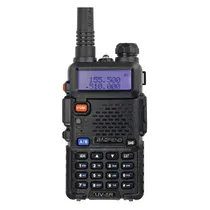 Rádio Walkie Talkie Baofeng UV-5R Dual Band VHF/Uhf 1800MAH - Preto