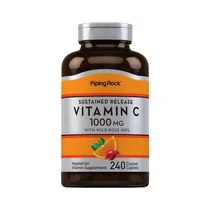 Suplemento Piping Rock Vitamina C 1000MG 240 Cápsulas