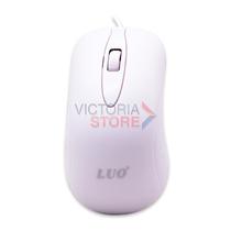 Mouse Bussines Optical Dpi Luo LU-3048 com Fio / 1000DPI / USB-A - Branco