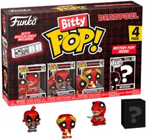 Boneco Deadpool - Barista - Roman - Funko Bitty Pop! Misterio Pop Adentro 4 Pack