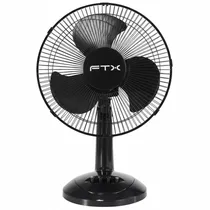 Ventilador de Mesa FTX Aura HB-TF-02 de 12 Polegadas com 3 Velocidades/3 Passagens/220V - Preto