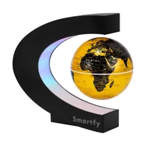 Globo de Levitação Smartfy GB02G Mapa Mundi / 10.6CM / com LED / Bivolt - Gold  Globo de Le...