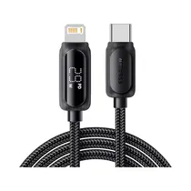 Cable de Datos Essager ES-X57 EXCTL-XLC01-P USB-C A Lightning 29 W 3 Metros Negro