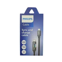Cabo Philips DLC5021CB/70 Usbc A Usbc 1 Metro - Black