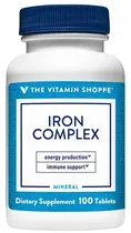 The Vitamin Shoppe Iron Complex (100 Tabletas)