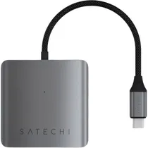 Hub Satechi Multiportas 4 Em 1 USB-C PD 100 W - Cinza (ST-H4CPDM)