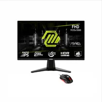 Monitor 24.5" MSI Optix G255F E20 Gaming Flat 200HZ + Mouse